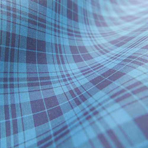 Tartan Check Teal Navy Twill 100 Merino Omnia small